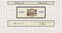 Desktop Screenshot of leclerclooms.com